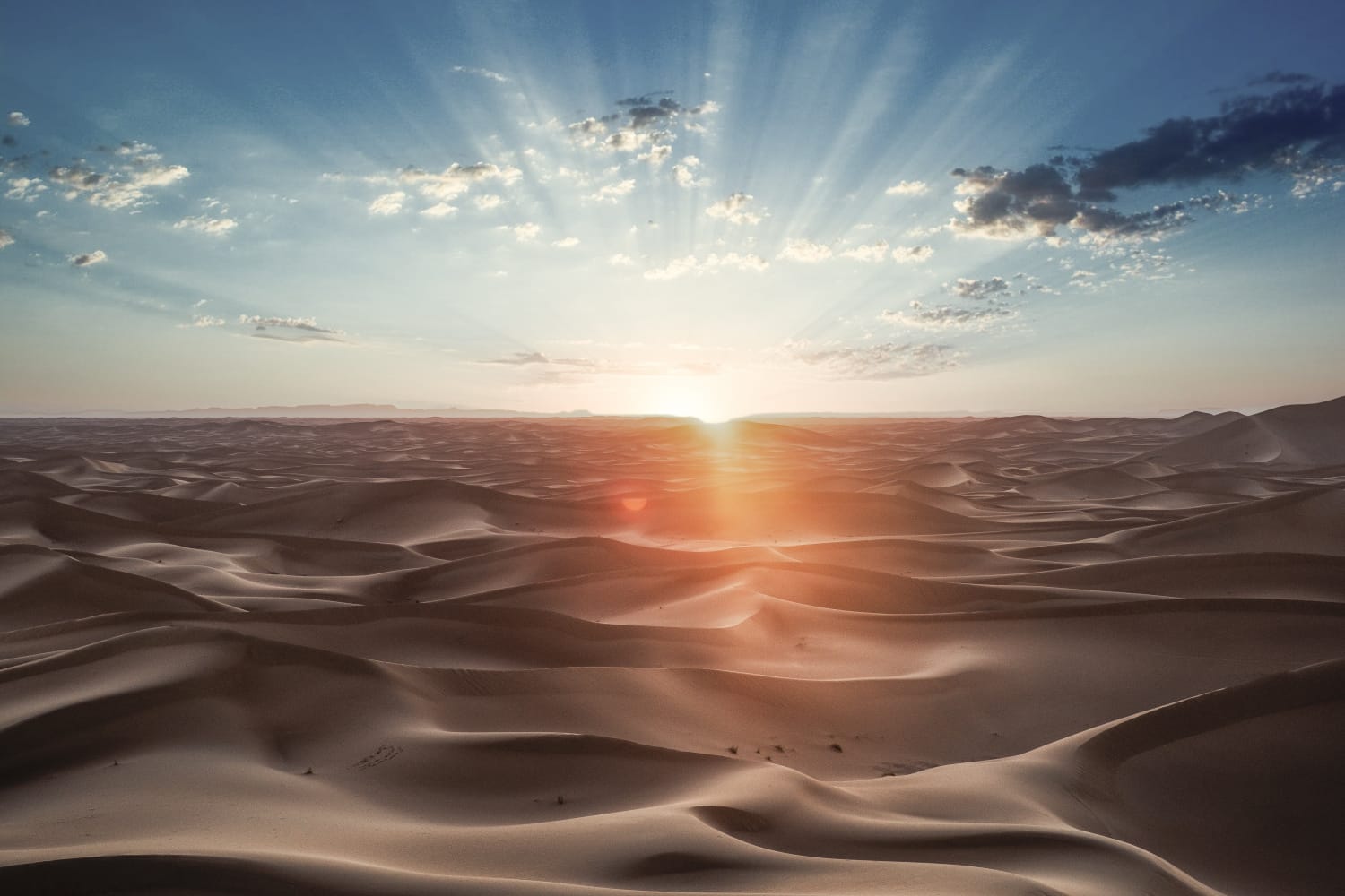 Desert sand dunes + Black desert